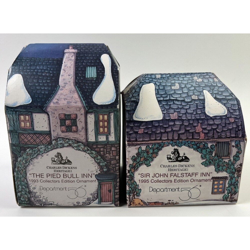 Department 56 Charles Dickens Heritage The Pied Bull Inn/ Sir John Falstaff Inn